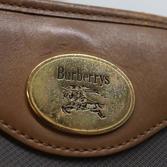 Burberrys Tote Bag PVC Leather Gray Auth bs14278 - Picture 10 of 16